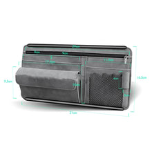 Load image into Gallery viewer, DE RAN FU Car Shade Glasses Box Storage Bag Car Flip Fur Glue Box Zipper Card Bag, 8018 Blue, 8018 Black, 8018 Brown, 8018 Grey