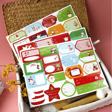 Load image into Gallery viewer, 1set 72pcs/set  Christmas Stickers Gift Bag Packaging Box Closure Stickers