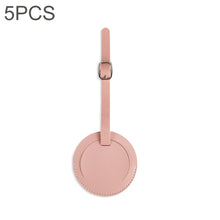 Load image into Gallery viewer, 5 PCS Soft-Surface Leather Stitched Round Boarding Pass Luggage Tag
