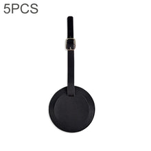 Load image into Gallery viewer, 5 PCS Soft-Surface Leather Stitched Round Boarding Pass Luggage Tag