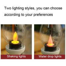 Load image into Gallery viewer, Retro Luminous Kerosene Lamp Christmas Simulation Oil Lamp Decoration, Spec:, Water-drop (Bronze), Water-drop (Black), Water-drop (White), Shaking (Bronze), Shaking (Black), Shaking (White)