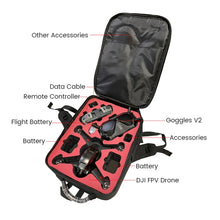 Load image into Gallery viewer, For DJI FPV Drone Shoulder Bag Waterproof Wear-resistant Oxford Fabric Storage Bag, For DJI FPV Drone Shoulder Bag