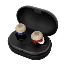 Load image into Gallery viewer, GM-902 Wireless Magnetic Charging Hearing Aids Elderly Sound Amplifier, (Red Blue+Black), (Skin-color+White), (Skin-color+Black)