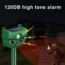 Load image into Gallery viewer, RC-543 Outdoor Solar Dog Repellent Infrared Ultrasonic Animal Bird Repellers, RC-543