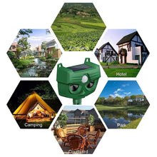Load image into Gallery viewer, RC-543 Outdoor Solar Dog Repellent Infrared Ultrasonic Animal Bird Repellers, RC-543