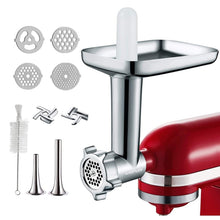 Load image into Gallery viewer, For Kitchenaid Porking Enemy Accessories Dough Maker Grinder Meat Universal Set, Grinder Meat Set (White), Grinder Meat Set (Silver Gray)