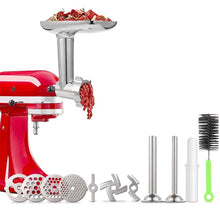 Load image into Gallery viewer, For Kitchenaid Porking Enemy Accessories Dough Maker Grinder Meat Universal Set, Grinder Meat Set (White), Grinder Meat Set (Silver Gray)