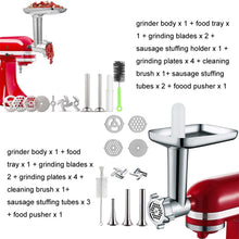 Load image into Gallery viewer, For Kitchenaid Porking Enemy Accessories Dough Maker Grinder Meat Universal Set, Grinder Meat Set (Silver Gray)