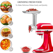 Load image into Gallery viewer, For Kitchenaid Porking Enemy Accessories Dough Maker Grinder Meat Universal Set, Grinder Meat Set (Silver Gray)