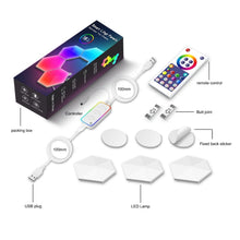 Load image into Gallery viewer, Gaming Ambient Light Smart Chiclet Backdrop Quantum Wall Light, Versions:, 3pcs Bluetooth, 6pcs Bluetooth, 10pcs Bluetooth, 12pcs Bluetooth, 3pcs WIFI, 6pcs WIFI, 10pcs WIFI, 12pcs WIFI