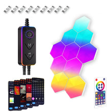 Load image into Gallery viewer, Gaming Ambient Light Smart Chiclet Backdrop Quantum Wall Light, Versions:, 3pcs Bluetooth, 6pcs Bluetooth, 10pcs Bluetooth, 12pcs Bluetooth, 3pcs WIFI, 6pcs WIFI, 10pcs WIFI, 12pcs WIFI
