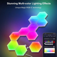 Load image into Gallery viewer, Gaming Ambient Light Smart Chiclet Backdrop Quantum Wall Light, Versions:, 3pcs Bluetooth, 6pcs Bluetooth, 10pcs Bluetooth, 12pcs Bluetooth, 3pcs WIFI, 6pcs WIFI, 10pcs WIFI, 12pcs WIFI