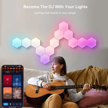 Load image into Gallery viewer, Gaming Ambient Light Smart Chiclet Backdrop Quantum Wall Light, Versions:, 3pcs Bluetooth, 6pcs Bluetooth, 10pcs Bluetooth, 12pcs Bluetooth, 3pcs WIFI, 6pcs WIFI, 10pcs WIFI, 12pcs WIFI