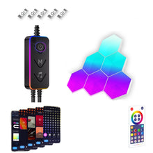 Load image into Gallery viewer, Gaming Ambient Light Smart Chiclet Backdrop Quantum Wall Light, Versions:, 3pcs Bluetooth, 6pcs Bluetooth, 10pcs Bluetooth, 12pcs Bluetooth, 3pcs WIFI, 6pcs WIFI, 10pcs WIFI, 12pcs WIFI