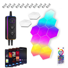 Load image into Gallery viewer, Gaming Ambient Light Smart Chiclet Backdrop Quantum Wall Light, Versions:, 3pcs Bluetooth, 6pcs Bluetooth, 10pcs Bluetooth, 12pcs Bluetooth, 3pcs WIFI, 6pcs WIFI, 10pcs WIFI, 12pcs WIFI