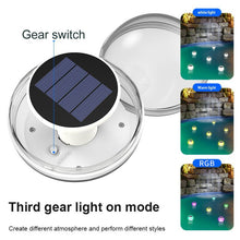 Load image into Gallery viewer, Solar Water Floating Lights Patio Pool Floating Landscape Decorative Lights, Three Light Mode