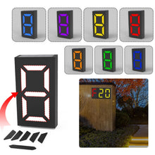 Load image into Gallery viewer, N766B  DIY Solar Number Doorplate Lamp Outdoor Waterproof Wall Lights, N766B (Colorful Light Model), N766B (White Light/Warm Light)