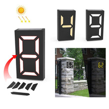 Load image into Gallery viewer, N766B  DIY Solar Number Doorplate Lamp Outdoor Waterproof Wall Lights, N766B (Colorful Light Model), N766B (White Light/Warm Light)