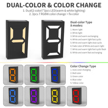 Load image into Gallery viewer, N766B  DIY Solar Number Doorplate Lamp Outdoor Waterproof Wall Lights, N766B (Colorful Light Model), N766B (White Light/Warm Light)