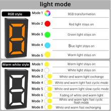 Load image into Gallery viewer, N766B  DIY Solar Number Doorplate Lamp Outdoor Waterproof Wall Lights, N766B (Colorful Light Model), N766B (White Light/Warm Light)
