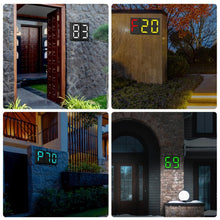 Load image into Gallery viewer, N766B  DIY Solar Number Doorplate Lamp Outdoor Waterproof Wall Lights, N766B (Colorful Light Model), N766B (White Light/Warm Light)