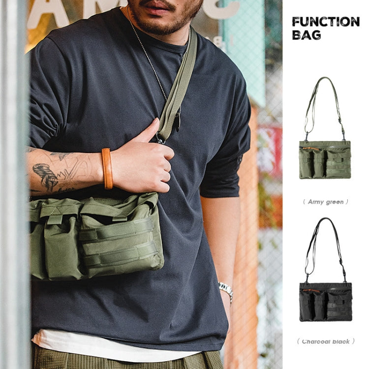 Maden TSS2201030 Multi Pocket Single Shoulder Messenger Crossing Bag, TSS2201030 Army Green, TSS2201030 Carbon Black