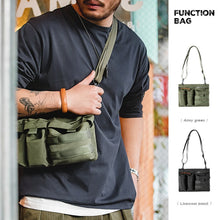Load image into Gallery viewer, Maden TSS2201030 Multi Pocket Single Shoulder Messenger Crossing Bag, TSS2201030 Army Green, TSS2201030 Carbon Black