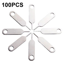 Load image into Gallery viewer, 100 PCS Universal Thickened and Hardened Steel Phone Card Removal Pin, 100 PCS Style 1, 100 PCS Style 2, 100 PCS Style 3, 100 PCS Style 4
