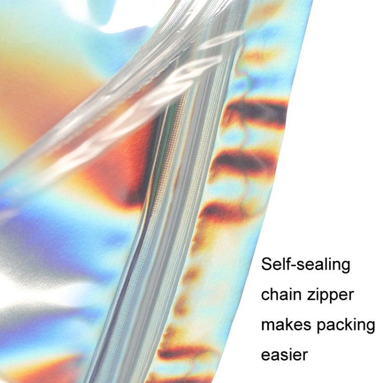 100PCS Laser Self-sealing Packaging Bag Data Line Aluminum Foil Plastic Bag , Size: