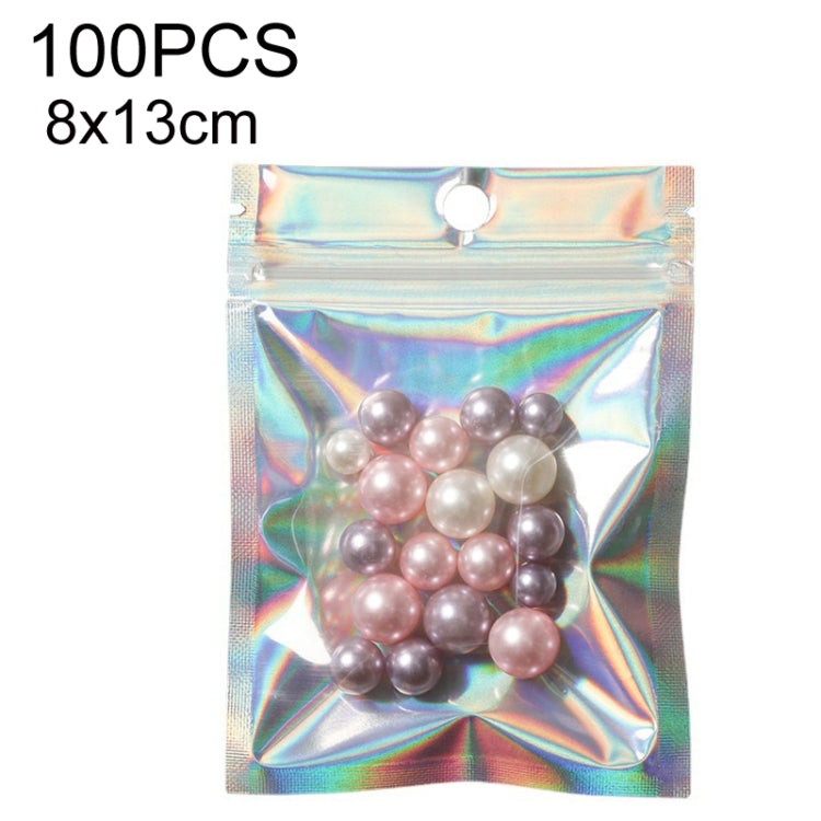 100PCS Laser Self-sealing Packaging Bag Data Line Aluminum Foil Plastic Bag , Size: