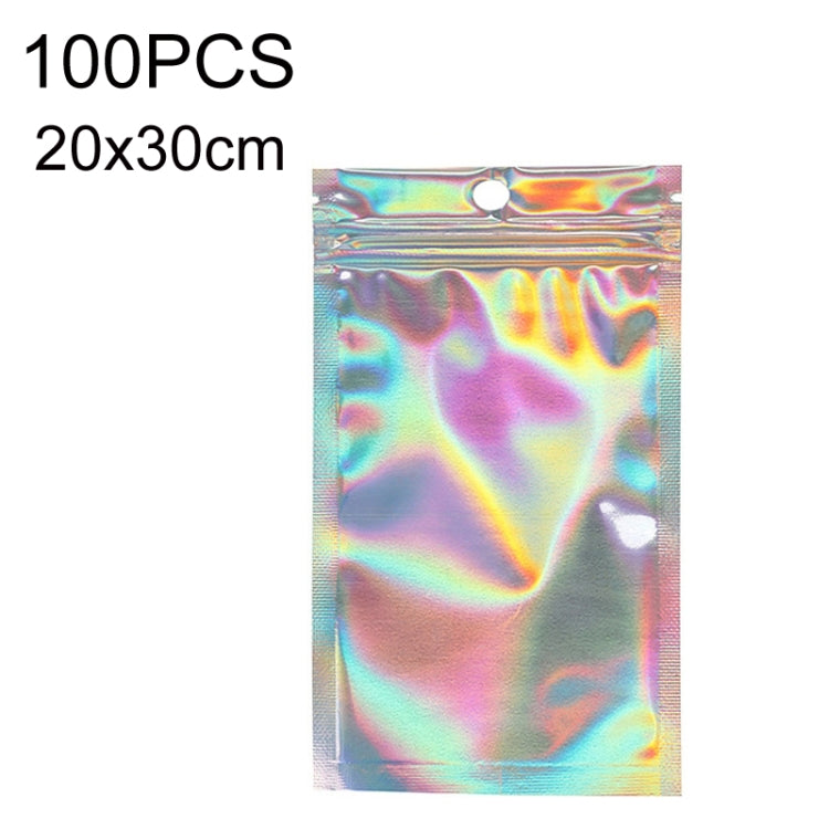 100PCS Laser Self-sealing Packaging Bag Data Line Aluminum Foil Plastic Bag , Size: