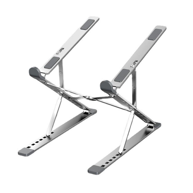 N8 Double-layer Foldable Lifting Aluminum Alloy Laptop Heat Dissipation Stand, N8 (Silver), N8 (Gray), N8 (Oxidized Silver)