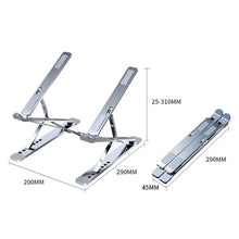 Load image into Gallery viewer, N8 Double-layer Foldable Lifting Aluminum Alloy Laptop Heat Dissipation Stand, N8 (Silver), N8 (Gray), N8 (Oxidized Silver)