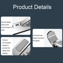 Load image into Gallery viewer, N8 Double-layer Foldable Lifting Aluminum Alloy Laptop Heat Dissipation Stand, N8 (Silver), N8 (Gray), N8 (Oxidized Silver)