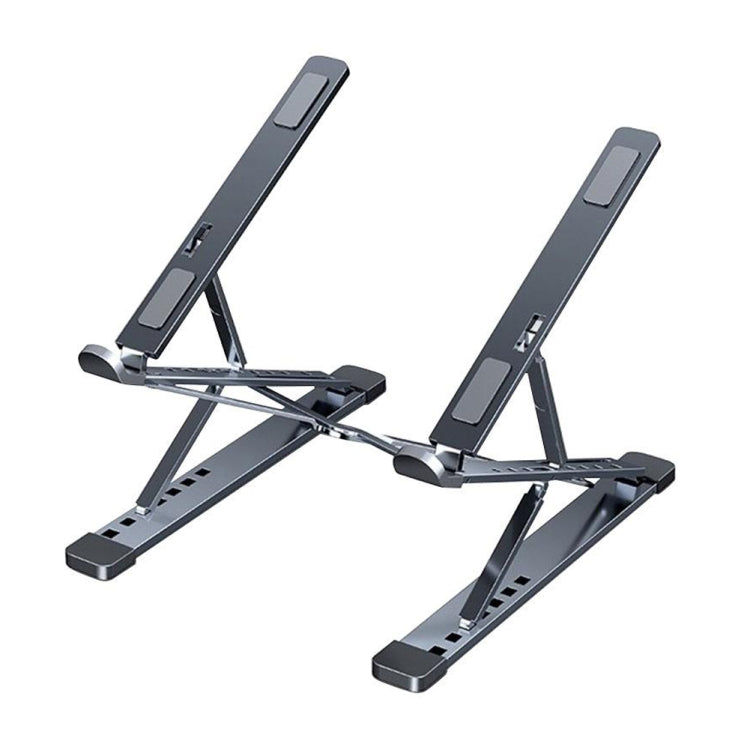 N8 Double-layer Foldable Lifting Aluminum Alloy Laptop Heat Dissipation Stand, N8 (Silver), N8 (Gray), N8 (Oxidized Silver)