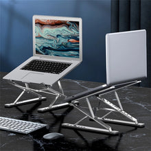 Load image into Gallery viewer, N8 Double-layer Foldable Lifting Aluminum Alloy Laptop Heat Dissipation Stand, N8 (Oxidized Silver), N8 (Silver), N8 (Gray)