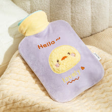 Load image into Gallery viewer, ZS103 Cartoon Plush Water-filled Hot Water Bags Explosion-proof Leak-proof Warming Water Bottle, Spec:, Pink Lucky Rabbit, Beige Lucky Rabbit, Brown Bear, Khaki Bear, Purple Duck, Pink Rabbit, Pink Duck, Deep Blue Duck, Ink Green Duck, Intervened Pink ...
