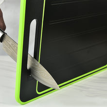 Load image into Gallery viewer, Multi-Functional Double-Sided Cutting Board Grinding Garlic With Knife Grinder, Black, Grey