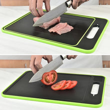Load image into Gallery viewer, Multi-Functional Double-Sided Cutting Board Grinding Garlic With Knife Grinder, Black, Grey