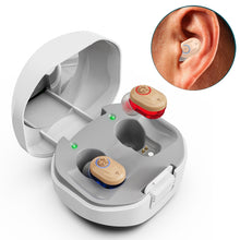 Load image into Gallery viewer, Z-127C TWS Charging Hearing Aid Sound Amplifier Auxiliary Listener, Z-127C Red Blue
