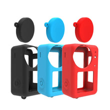 Load image into Gallery viewer, For DJI Osmo Action 3 Silicone Protective Case Lens Cap, Silicone (Black), Silicone (Red), Silicone (Blue)