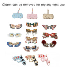 Load image into Gallery viewer, Cute Quirky PU Sunglasses Case Portable Glasses Bag with Hanging Buckle
