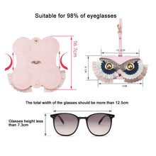 Load image into Gallery viewer, Cute Quirky PU Sunglasses Case Portable Glasses Bag with Hanging Buckle