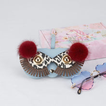 Load image into Gallery viewer, Cute Quirky PU Sunglasses Case Portable Glasses Bag with Hanging Buckle
