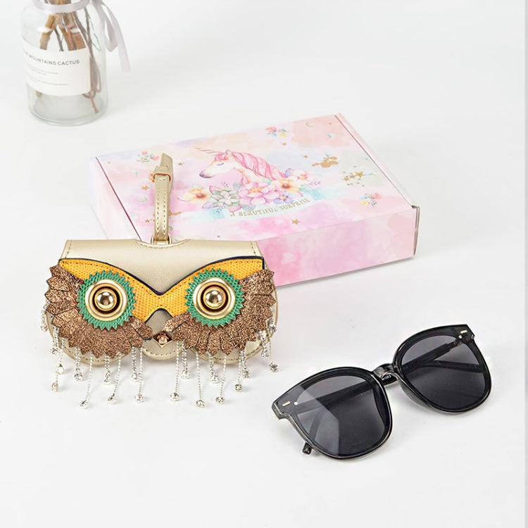 Cute Quirky PU Sunglasses Case Portable Glasses Bag with Hanging Buckle