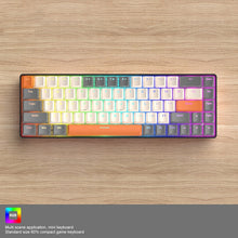 Load image into Gallery viewer, ZIYOU LANG T8 68 Keys RGB Gaming Mechanical Keyboard, Cable Length: 1.5m, Style:, T8 Bee Version Green Shaft, T8 Bee Version Red Shaft, T8 Gundam Version Green Shaft, T8 Chalk Version Green Shaft, T8 Micro Light Version Green Shaft                     ...