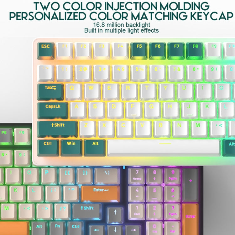 ZIYOU LANG  K3 100 Keys Game Glowing Wired Mechanical Keyboard, Cable Length: 1.5m, Style:, K3 Micro Light Version Green Axis, K3 Micro Light Version Red Axis, K3 Water Green Version Green Axis, K3  Water Green Version Red Axis, K3 Bee Version Red Axis...