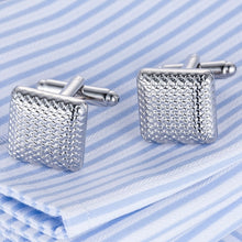Load image into Gallery viewer, Laser Metal Brass Men Shirt Cufflinks