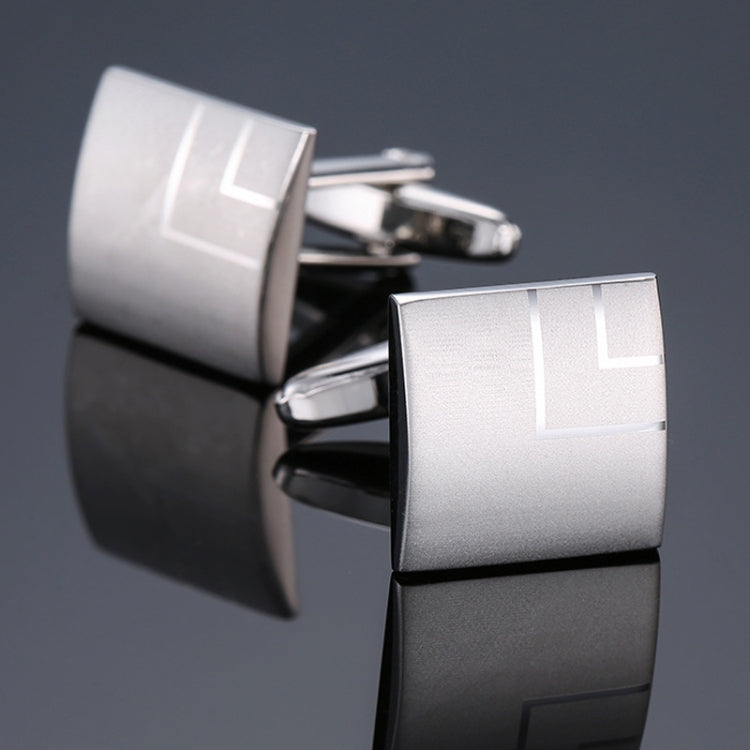 Laser Metal Brass Men Shirt Cufflinks