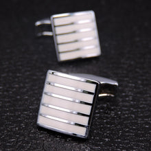 Load image into Gallery viewer, Laser Metal Brass Men Shirt Cufflinks